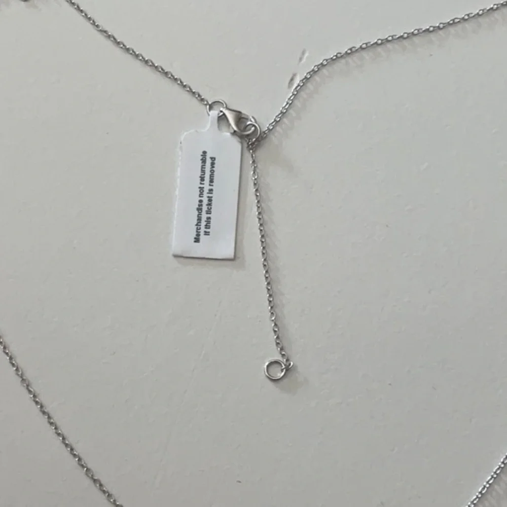 Sterling silver cubic zirconia necklace - Picture 3 of 3